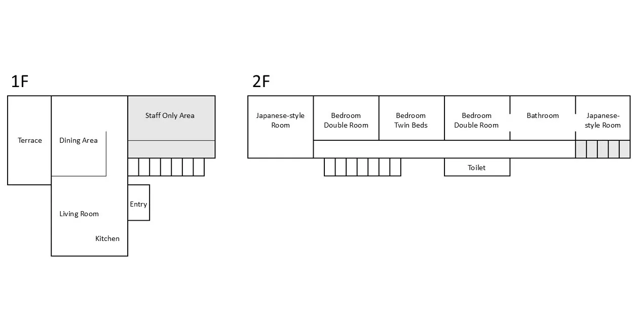 館内フロアマップ 1F・2F